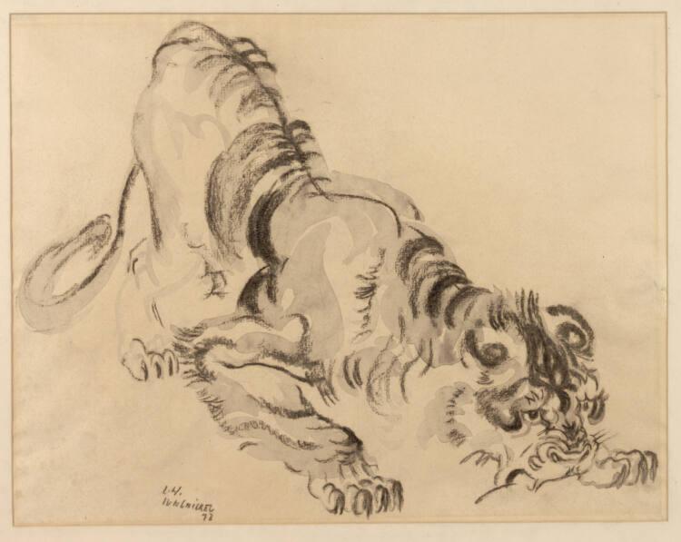 Ludwig Heinrich Jungnickel, Fressender Tiger, Inv. Nr.: 23197
