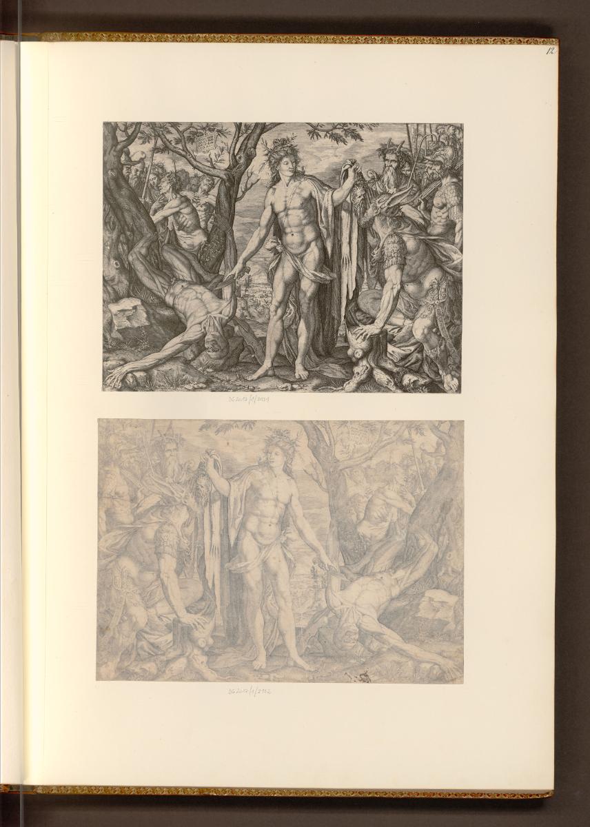 Deutsche Druckgrafiken des 16. und 17. Jahrhunderts, Apoll und Marsyas, Inv. Nr.: Deutsch nach …