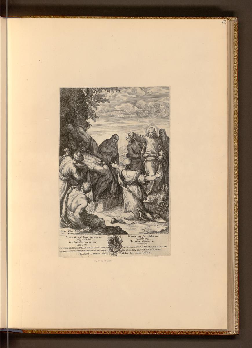 Druckgrafiken von Lucas Kilian, Die Auferstehung des Lazarus, Inv. Nr.: Deutsch nach Sektionen …