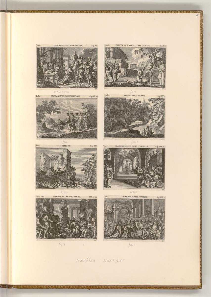 Druckgrafiken von Melchior und Mathäus Küsel, Szenen aus dem Alten Testament, Inv. Nr.: Deutsch…