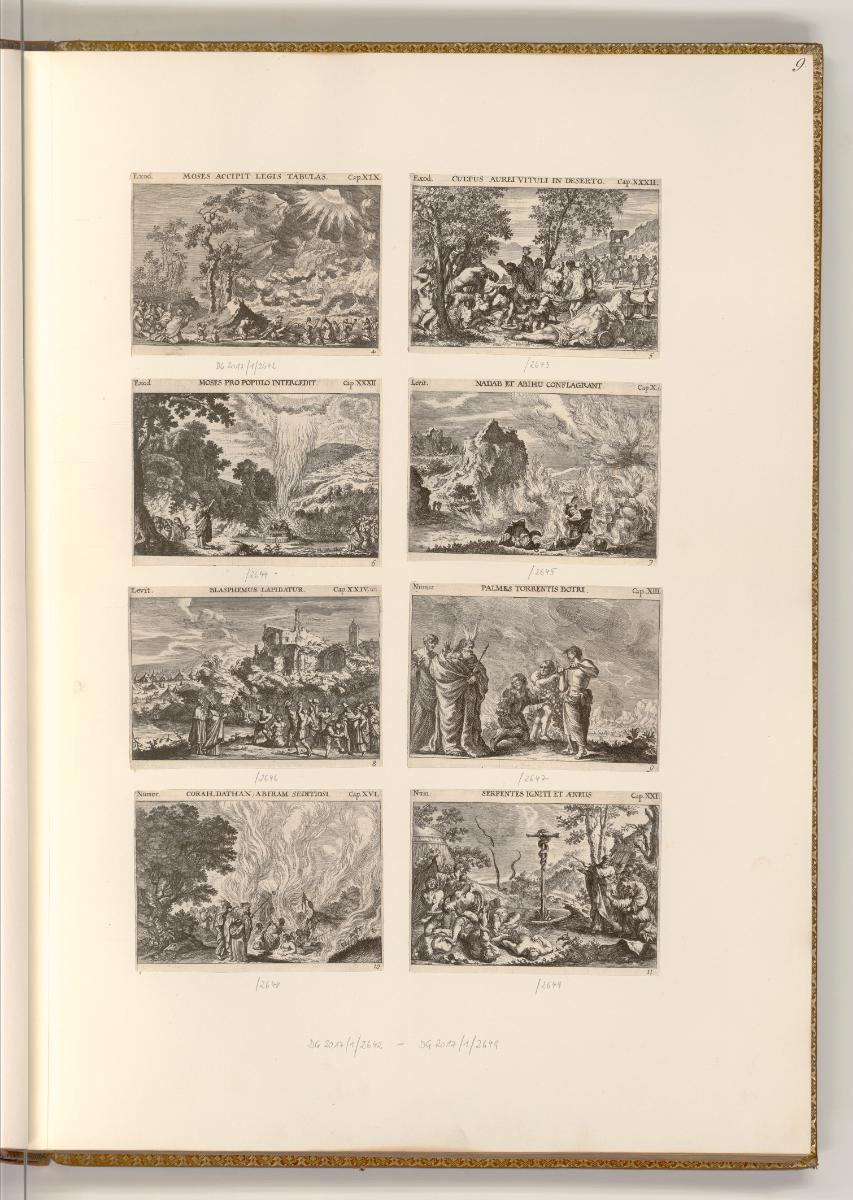 Druckgrafiken von Melchior und Mathäus Küsel, Das Buch Exodus; Das Buch Numeri, Inv. Nr.: Deuts…