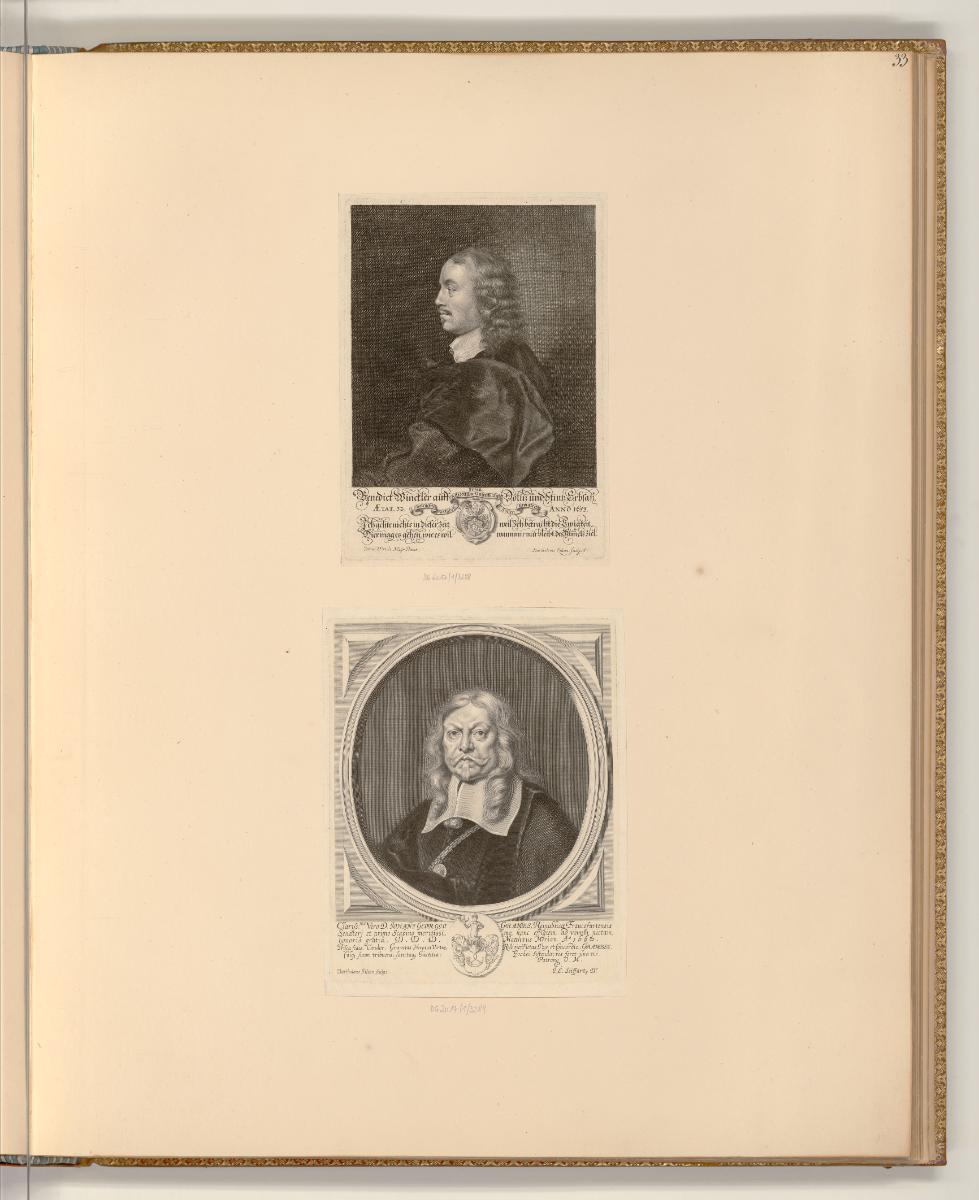 Druckgrafiken von Bartholomäus Kilian, Porträts Benedict Winckler, Johann Georg Grams, Inv. Nr.…