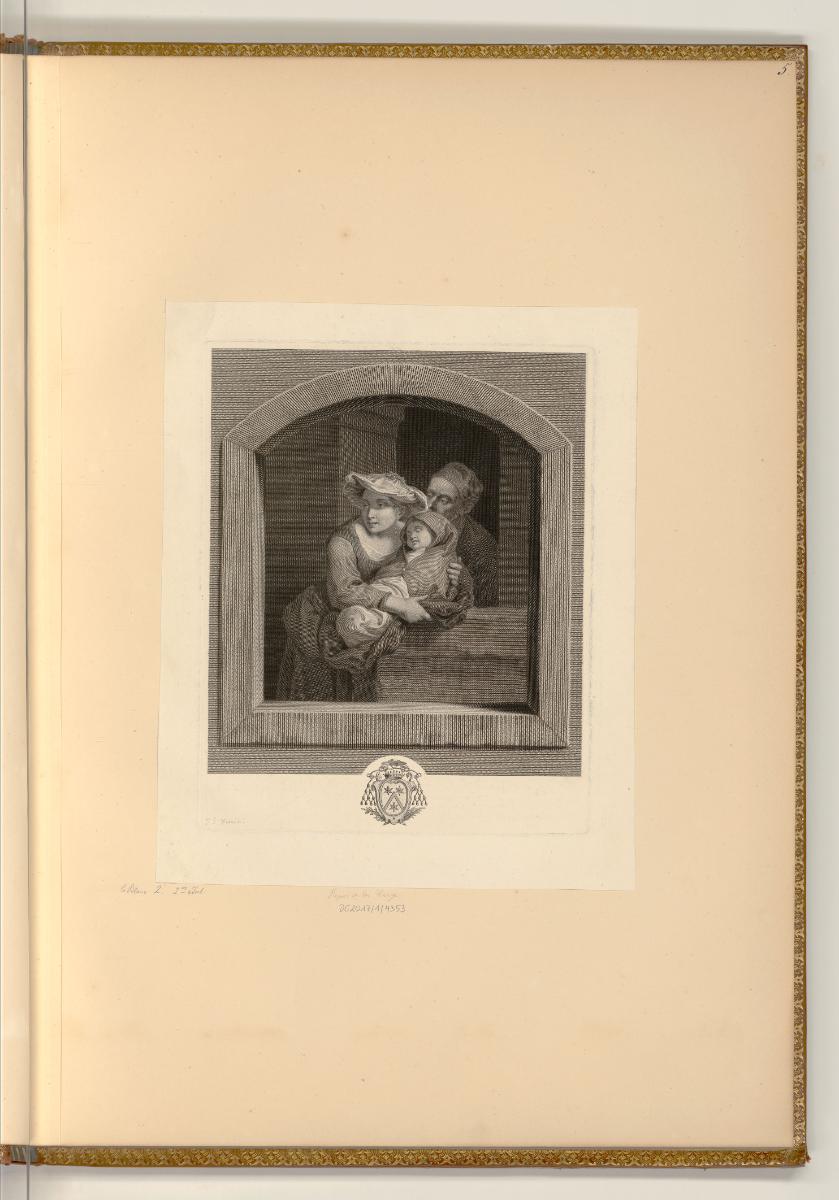 Druckgrafiken von Johann Georg Wille, Le Repos de la Vierge, Inv. Nr.: Deutsch nach Sektionen I…