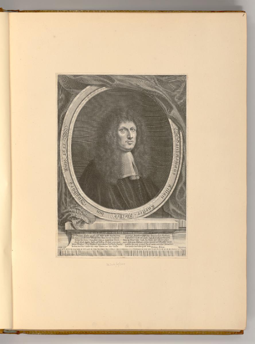 Druckgrafiken von Bartholomäus und Philipp Kilian, Porträt Bartholomäus Kilian, Inv. Nr.: Deuts…