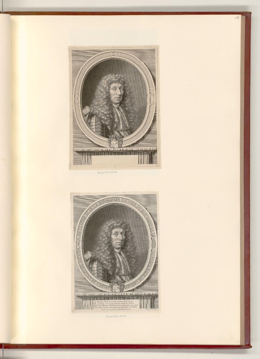 Druckgrafiken von Elias und Johann Hainzelmann sowie Carl Gustav Amling, Porträts Jacques de So…