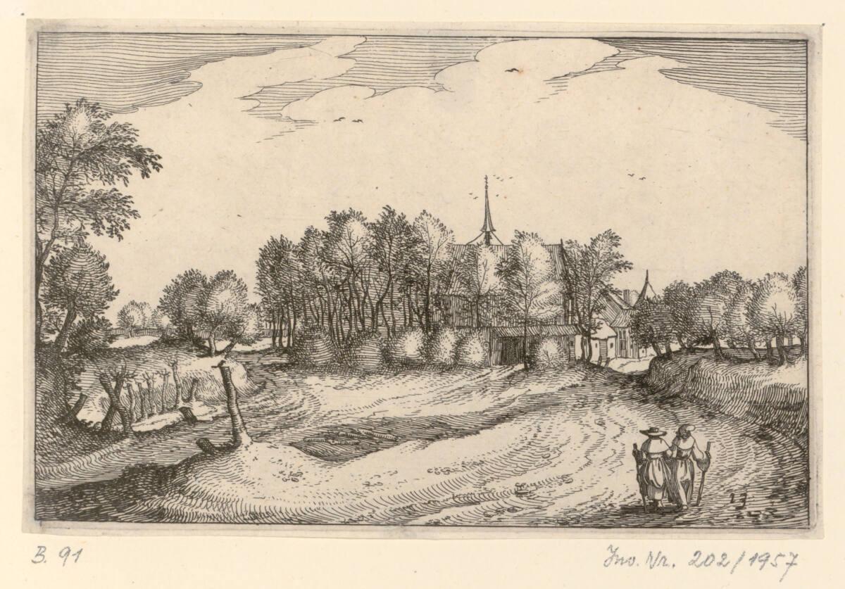Landschaften: Ein Kloster, Inv. Nr.: DG1957/202