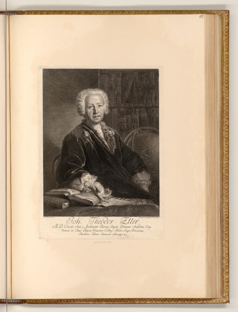 Porträtstiche von Georg Friedrich Schmidt, Porträt Johann Theodor Eller, Inv. Nr.: Deutsch nach…
