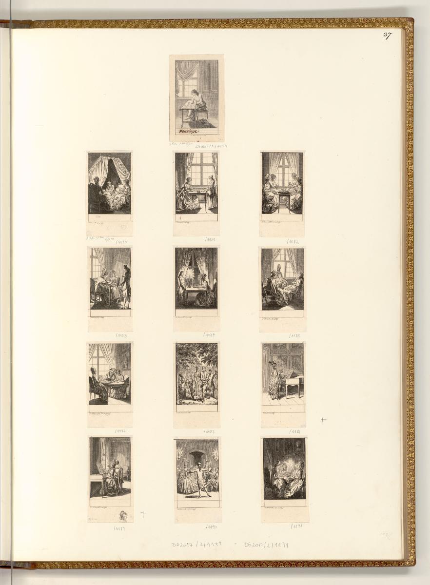 Buchillustrationen von Daniel Nikolaus Chodowiecki, Occupations des Dames, Inv. Nr.: Deutsch na…