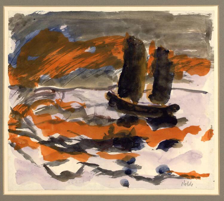 Emil Nolde, Segler auf offener See, Inv. Nr.: 23556