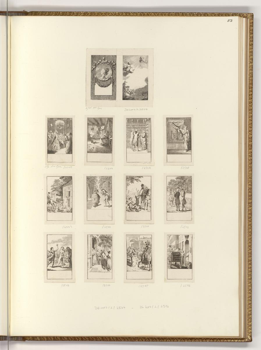 Buchillustrationen von Daniel Nikolaus Chodowiecki, Porträt und Titel des Lauenburger genealogi…