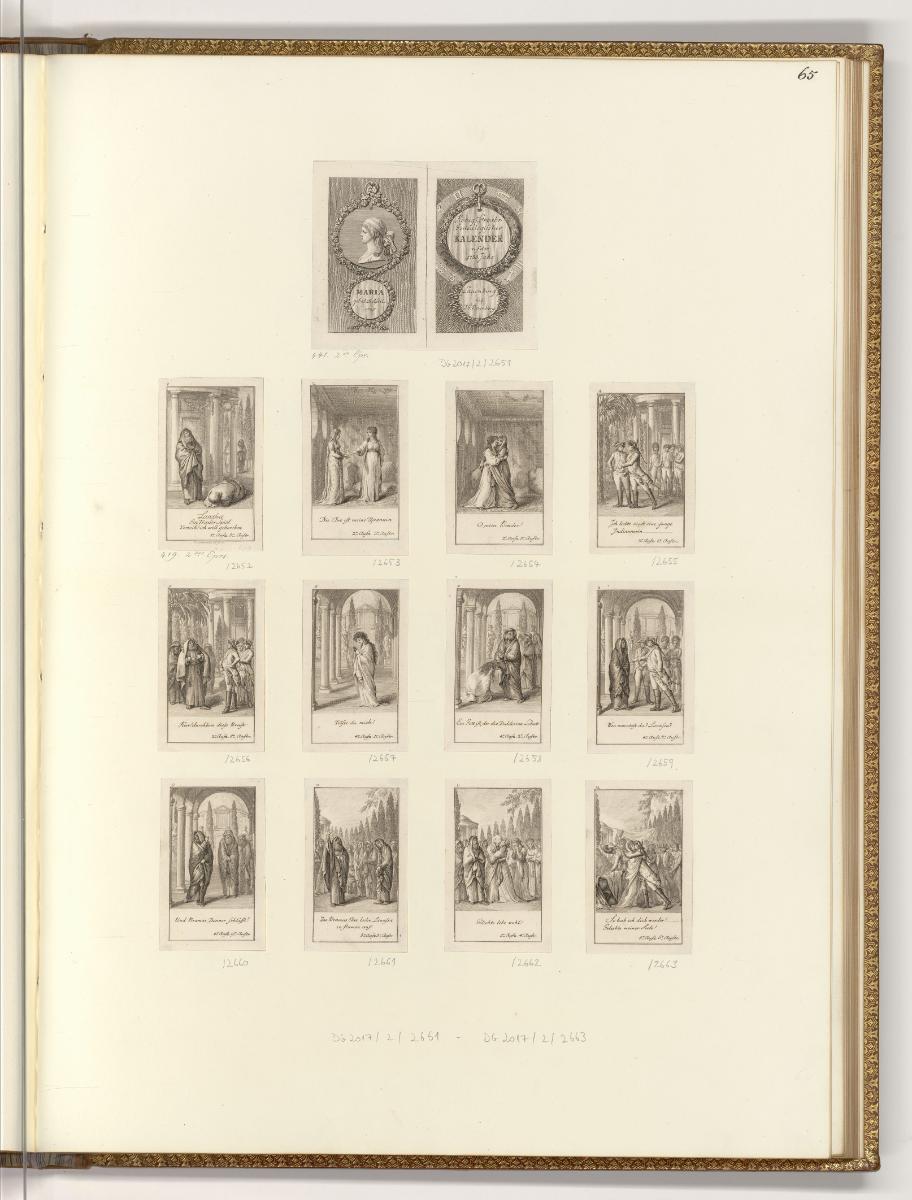 Buchillustrationen von Daniel Nikolaus Chodowiecki, Titel und Porträt zum Lauenburger Genealogi…