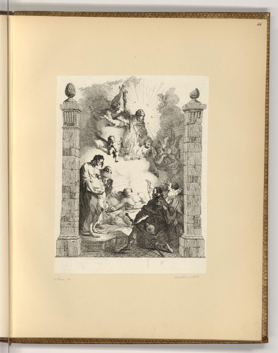 Druckgrafiken der Familie Schmutzer und Johann Gotthard von Müller, Hl. Johannes Nepomuk, Inv. …