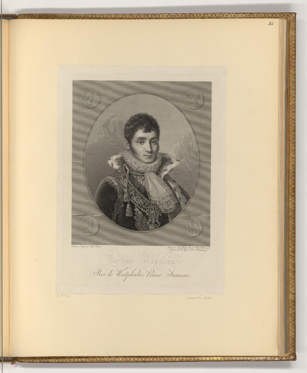 Druckgrafiken der Familie Schmutzer und Johann Gotthard von Müller, Porträt Jérôme Napoleon Roi…