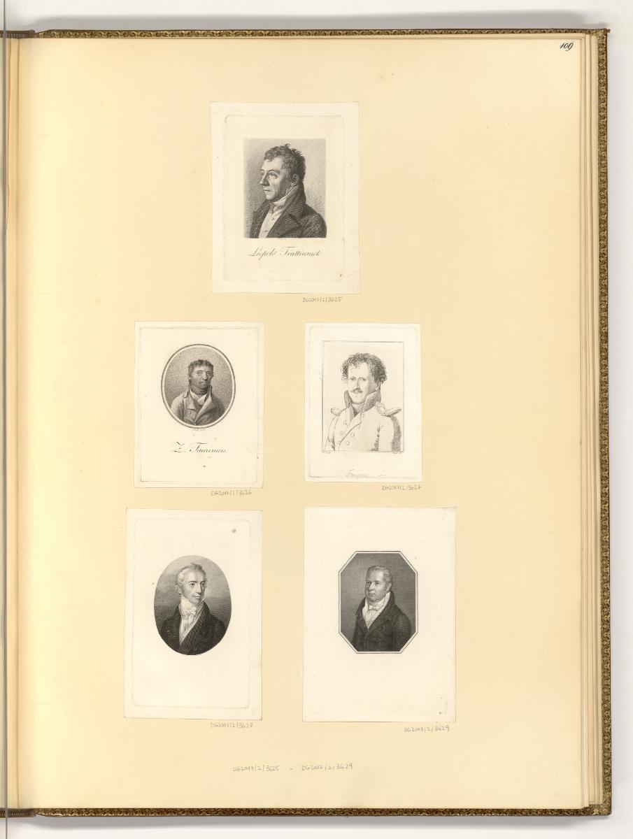 Druckgrafiken von Karl Rahl d. Ä., Porträts, Inv. Nr.: Deutsch nach Sektionen I/59, D/I/59/109