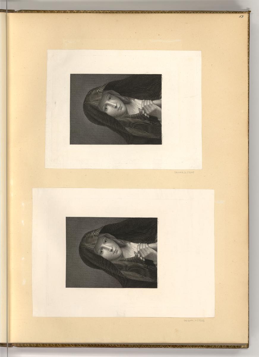 Druckgrafiken von Karl Rahl d. Ä., Maria, Inv. Nr.: Deutsch nach Sektionen I/59, D/I/59/13