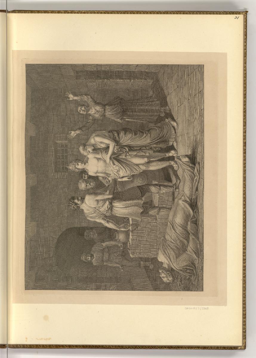 Druckgrafiken von Karl Rahl d. Ä., Der Tod des Cimons, Inv. Nr.: Deutsch nach Sektionen I/59, D…