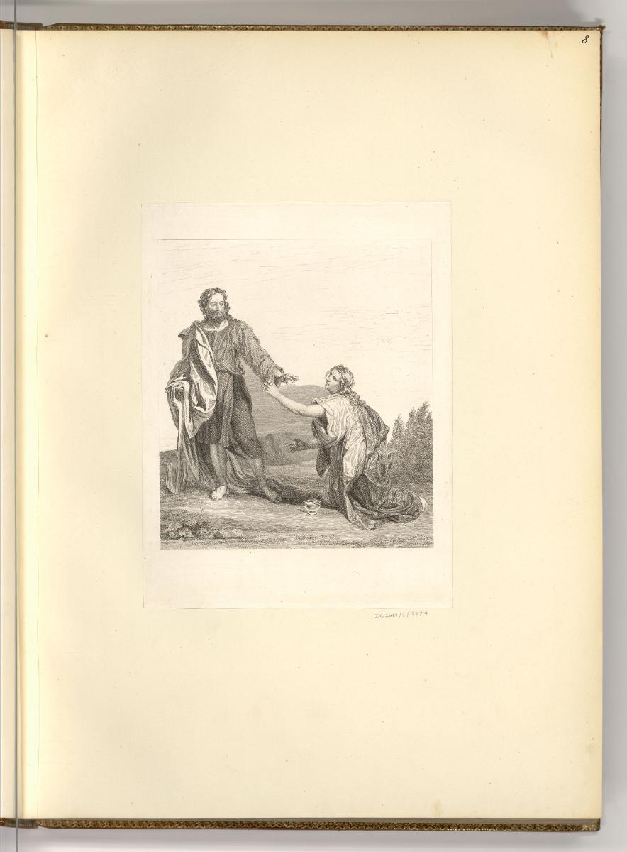 Druckgrafiken von Karl Rahl d. Ä., Noli me tangere, Inv. Nr.: Deutsch nach Sektionen I/59, D/I/…