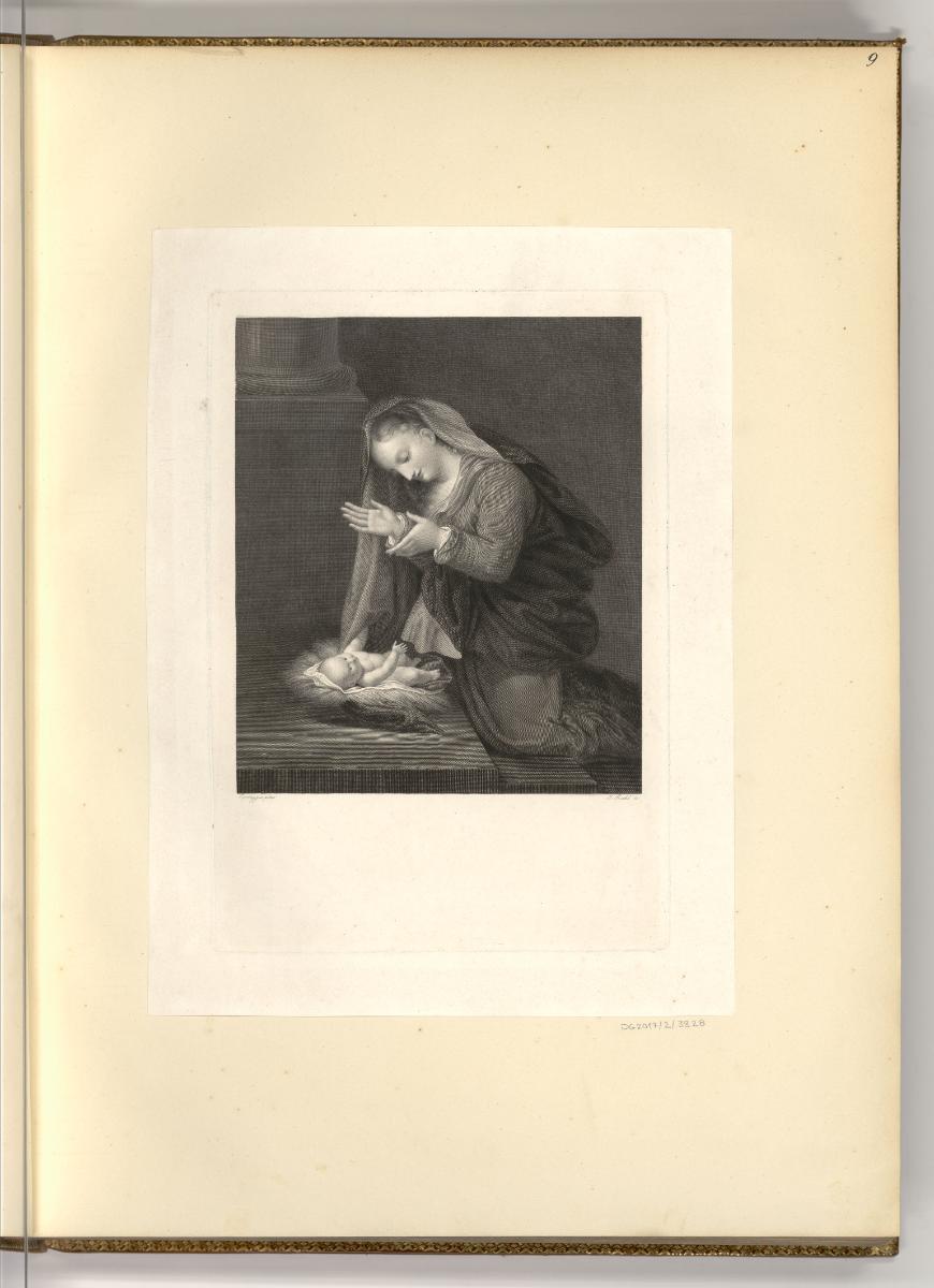 Druckgrafiken von Karl Rahl d. Ä., Maria und Kind, Inv. Nr.: Deutsch nach Sektionen I/59, D/I/5…