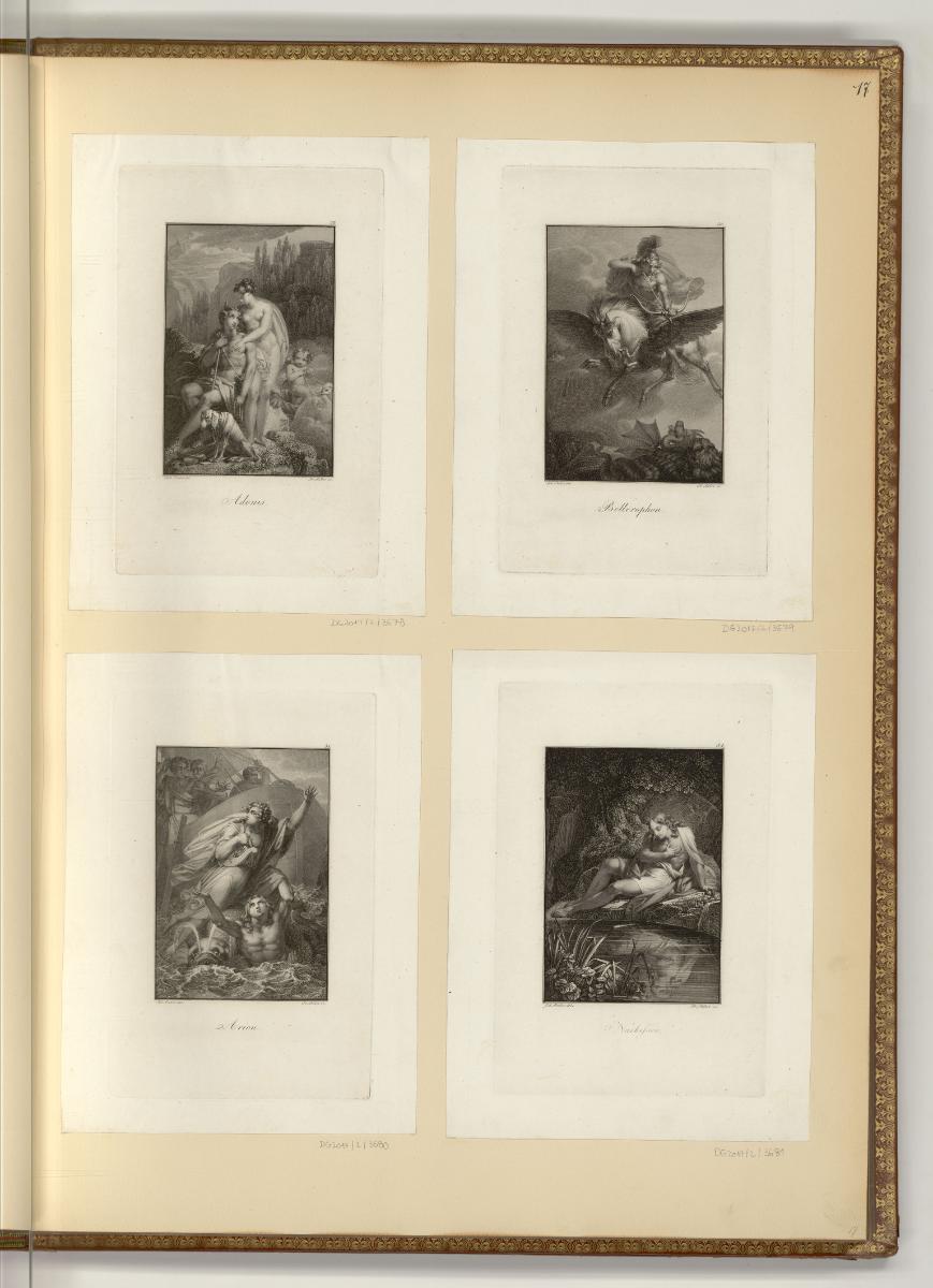 Druckgrafiken von Franz & Josef Stöber, Figuren der griechischen Mythologie, Inv. Nr.: Deutsch …