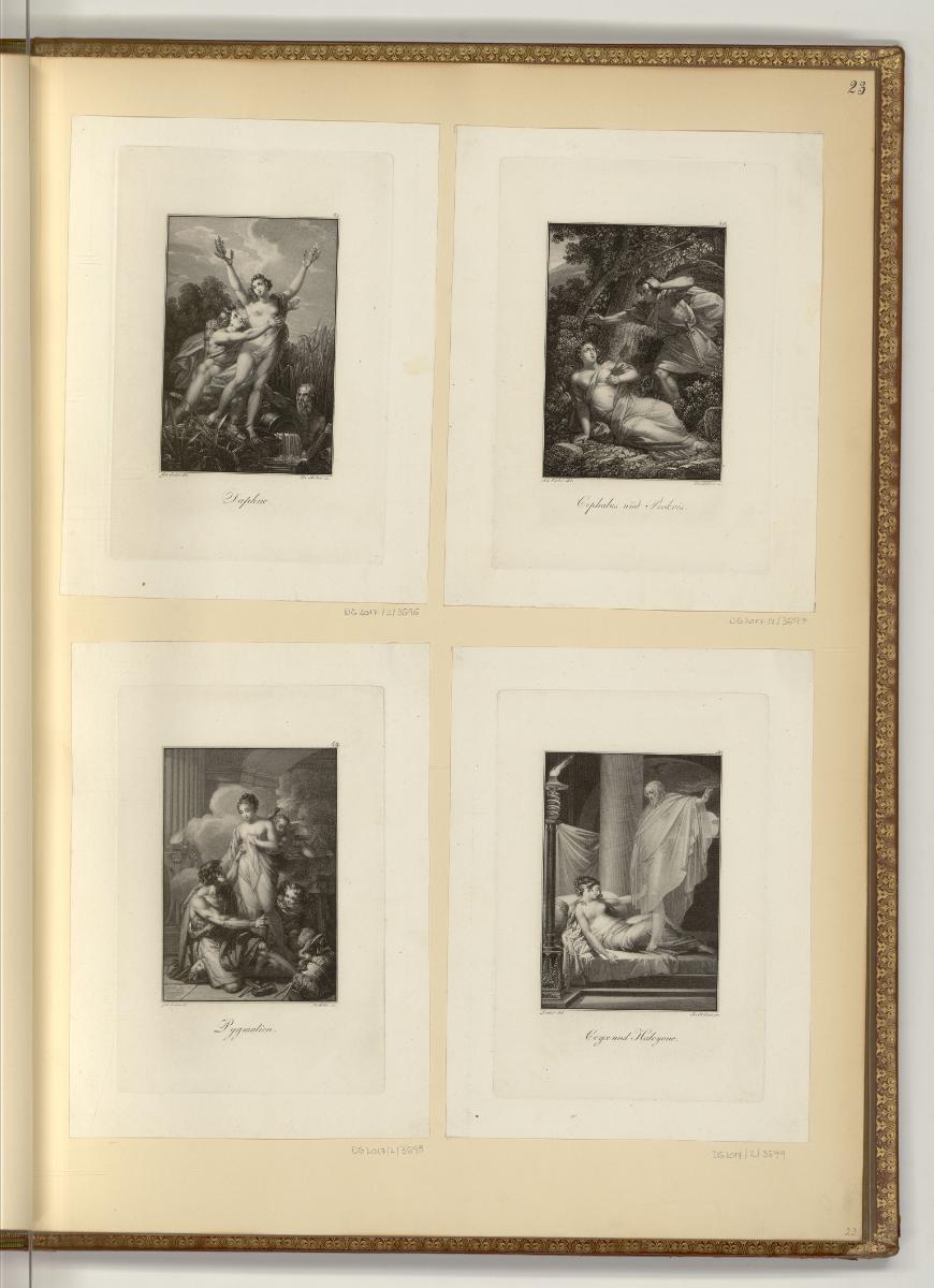 Druckgrafiken von Franz & Josef Stöber, Ovid: Metamorphosen (Buchillustrationen), Inv. Nr.: Deu…