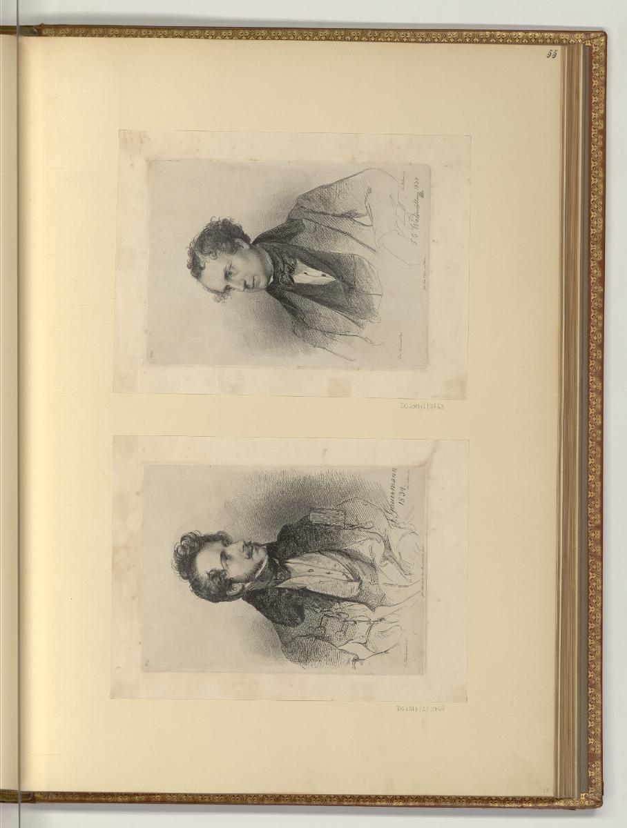Druckgrafiken von Franz & Josef Stöber, Porträts Friedrich Gauermann, Ferdinand Georg Waldmülle…