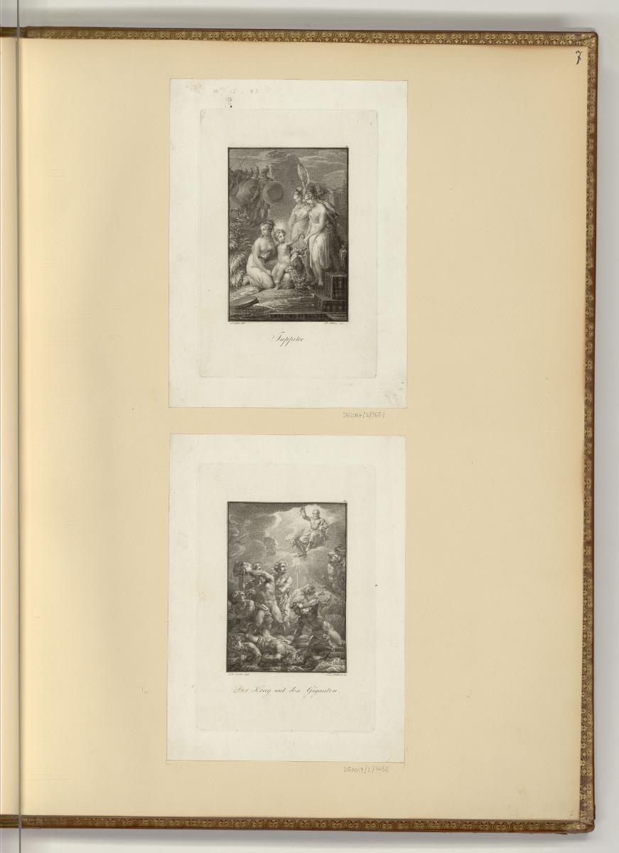 Druckgrafiken von Franz & Josef Stöber, Der Krieg mit den Giganten; Jupiter, Inv. Nr.: Deutsch …