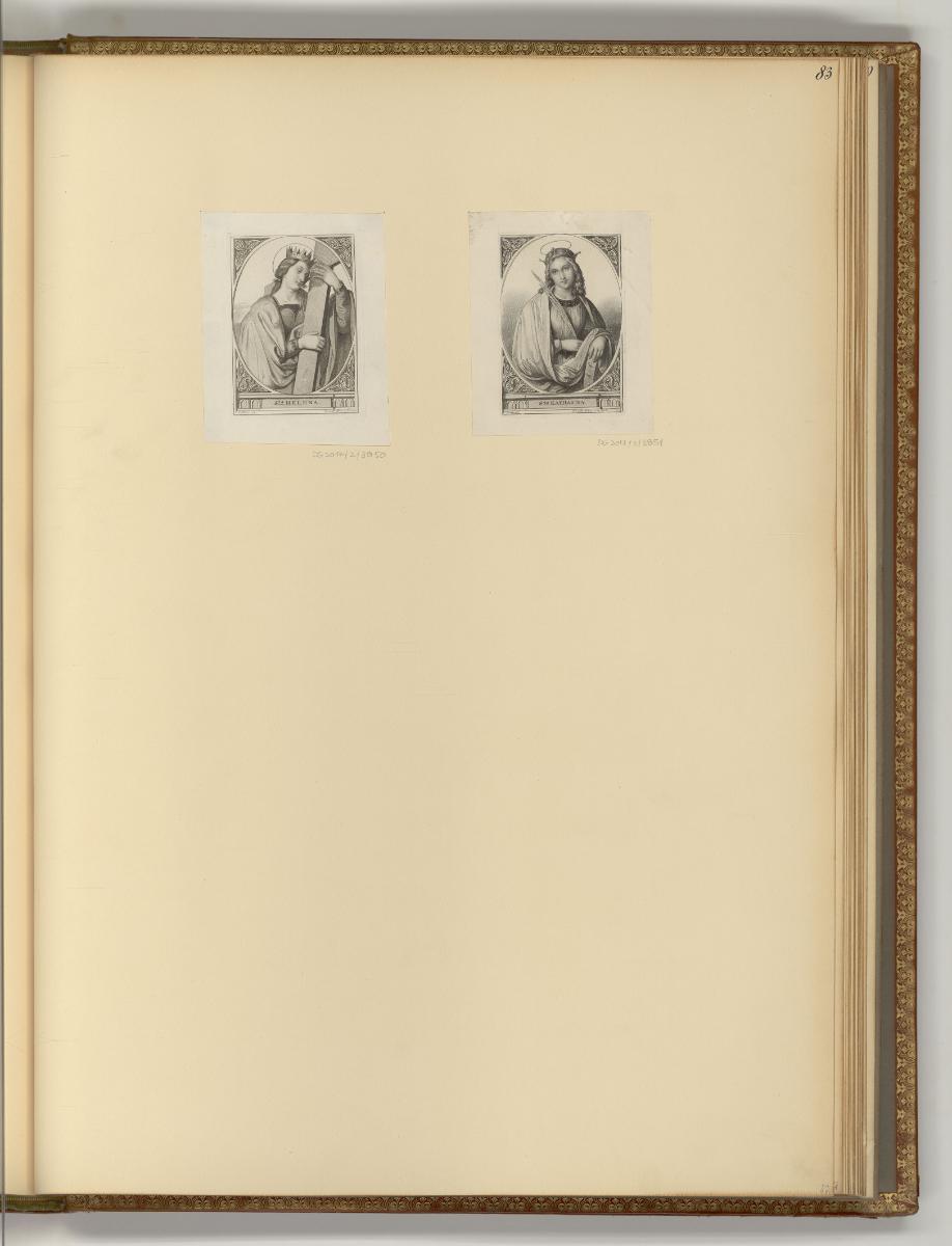 Druckgrafiken von Franz & Josef Stöber, Heilige (weiblich), Inv. Nr.: Deutsch nach Sektionen I/…