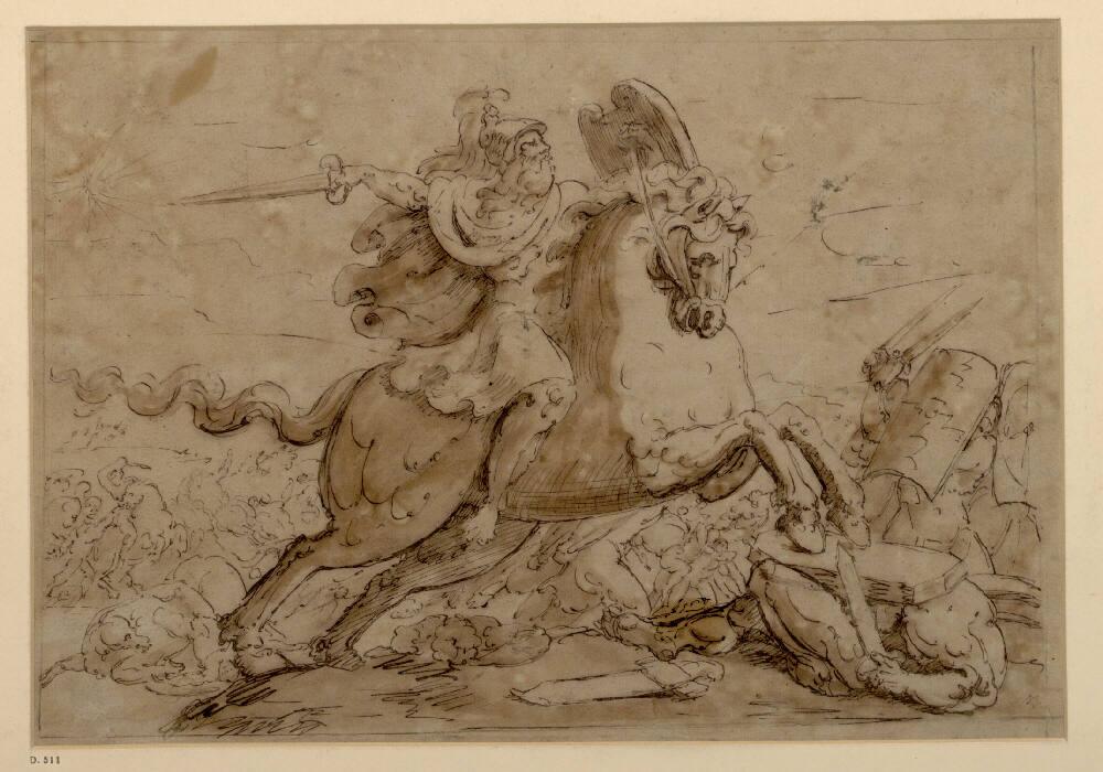 Anonym, Josua heißt die Sonne stillstehen, Inv. Nr.: 23626