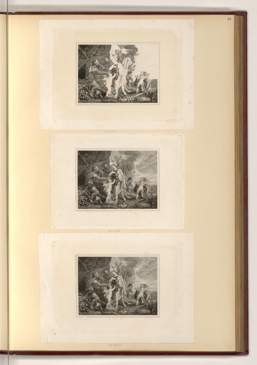 Druckgrafiken von Josef Axmann, Venus erhält von Vulkanus die Waffen für Aeneas, Inv. Nr.: Deut…