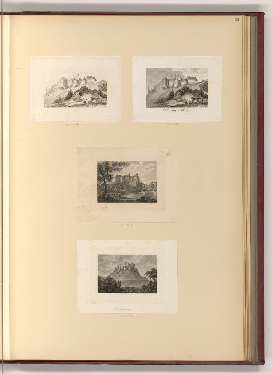 Druckgrafiken von Josef Axmann, Burgen, Inv. Nr.: Deutsch nach Sektionen I/61, D/I/61/93