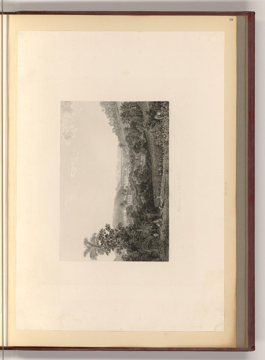 Druckgrafiken von Josef Axmann, Ein Theil von Rio de Janeiro mit der Wasserleitung und Aussicht…