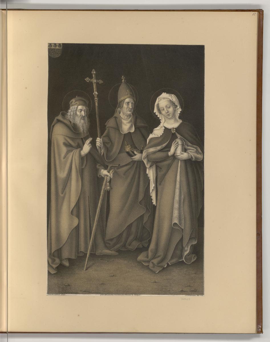 Lithografien von Johann Nepomuk Strixner, Hl. Magdalena, hl. Konrad und hl. Antonius, Inv. Nr.:…