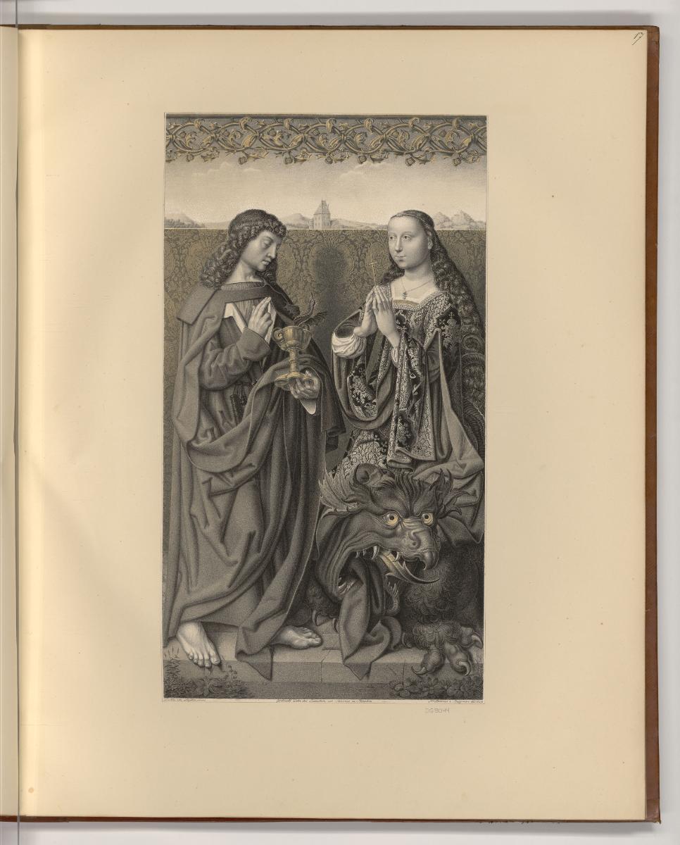 Lithografien von Johann Nepomuk Strixner, Apostel Johannes und hl. Margaretha, Inv. Nr.: Deutsc…