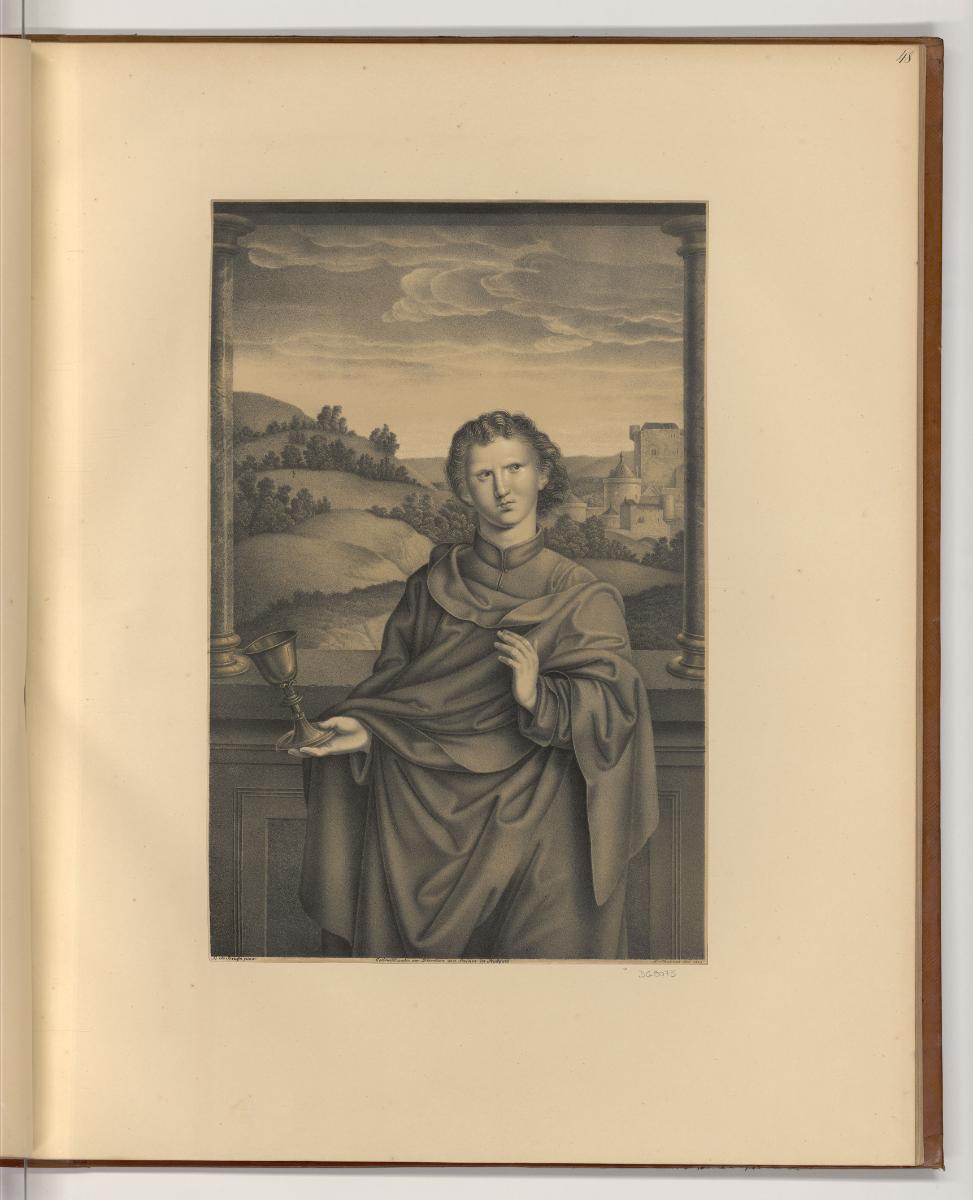 Lithografien von Johann Nepomuk Strixner, Johannes Evangelist, Inv. Nr.: Deutsch nach Sektionen…
