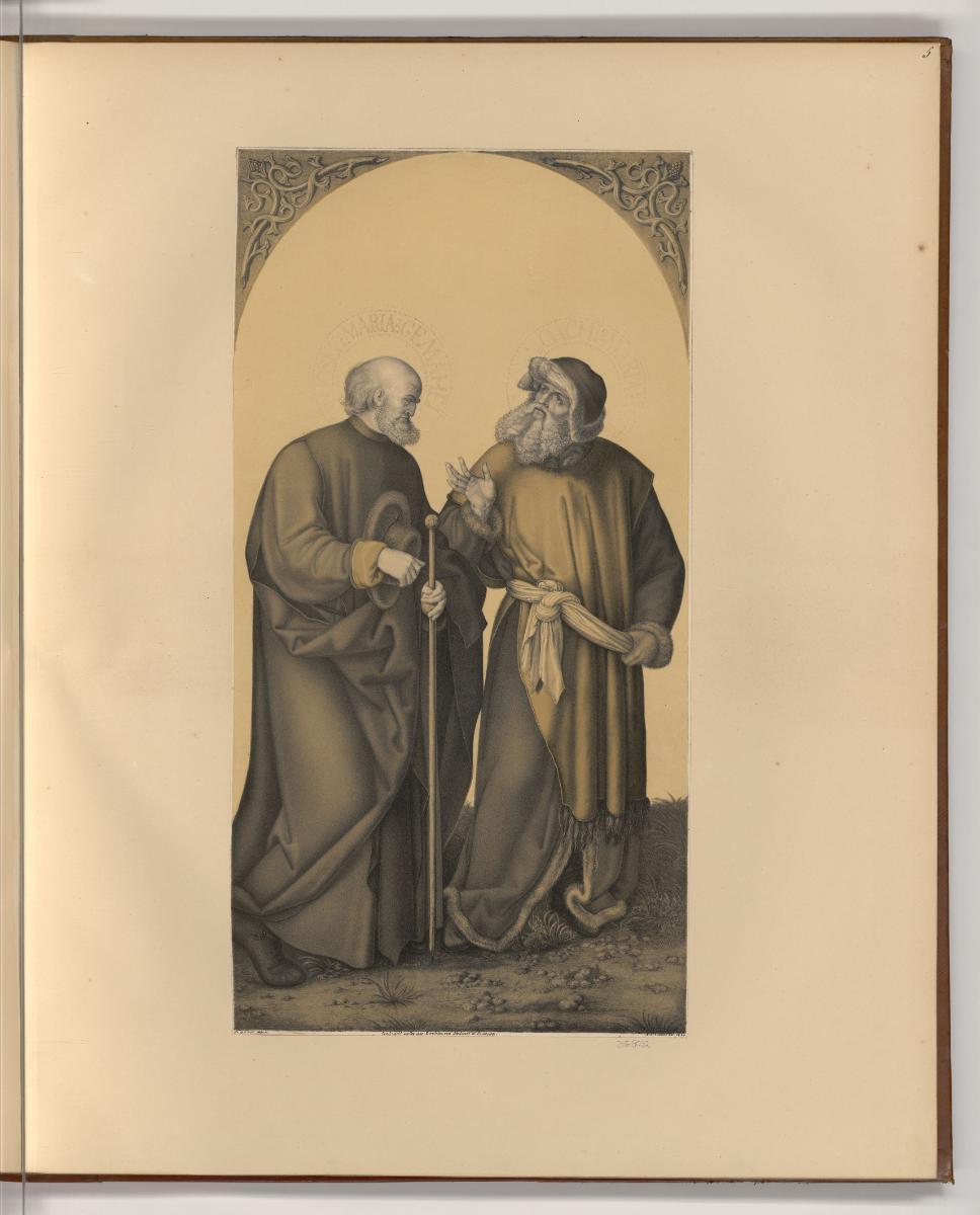 Lithografien von Johann Nepomuk Strixner, Hl. Joseph und Joachim, Inv. Nr.: Deutsch nach Sektio…