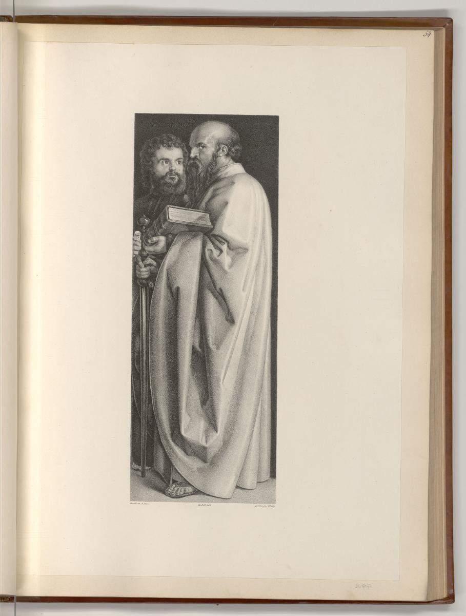 Galeriewerk aus der königlichen Sammlung von München und Schleißheim, Hl. Paul und hl. Markus, …