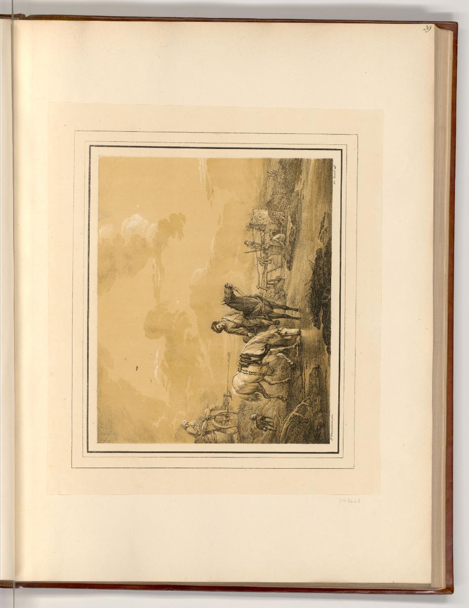 Galeriewerk aus der königlichen Sammlung von München und Schleißheim, Zwei Pferde mit Reiter an…