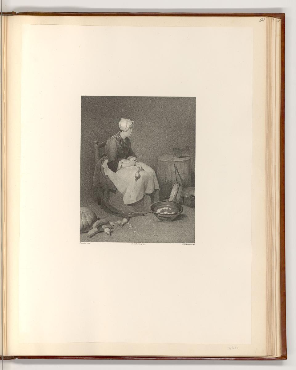 Galeriewerk aus der königlichen Sammlung von München und Schleißheim, Die Rübenputzerin, Inv. N…