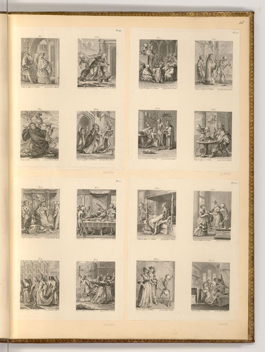 Druckgrafiken nach Werken von Hans Holbein d. J., Totentanz, Inv. Nr.: Deutsch nach Sektionen I…