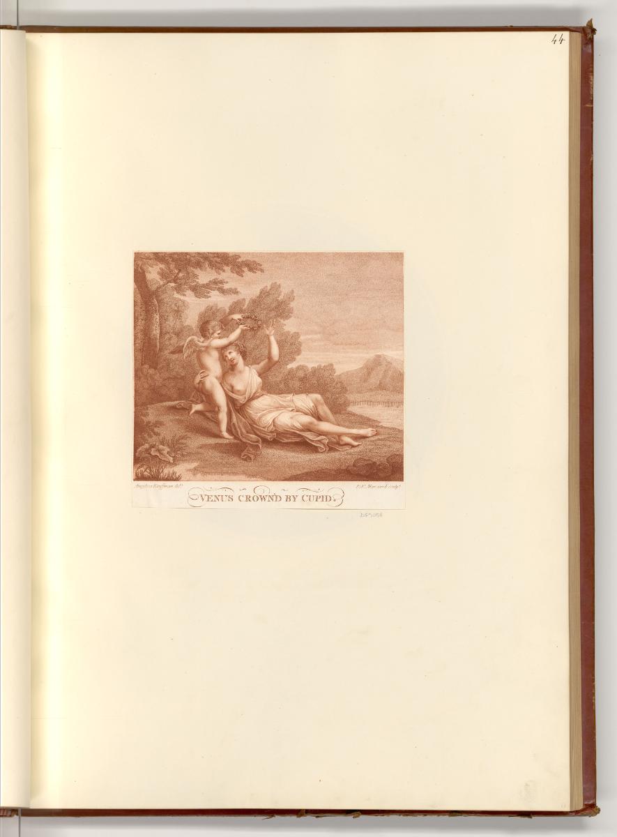 Druckgrafiken nach Werken von Angelika Kauffmann, Venus crown'd by Cupid, Inv. Nr.: Deutsch nac…