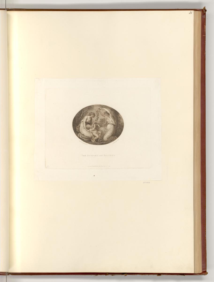 Druckgrafiken nach Werken von Angelika Kauffmann, The nursing of Bacchus, Inv. Nr.: Deutsch nac…