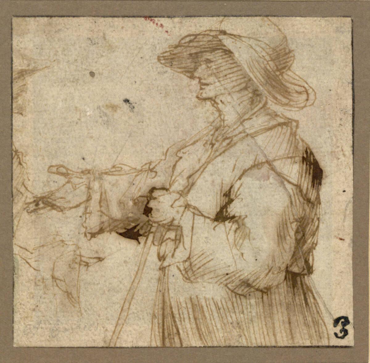Anonym, Halbfigur eines Hirten  (Fragment), Inv. Nr.: 23756