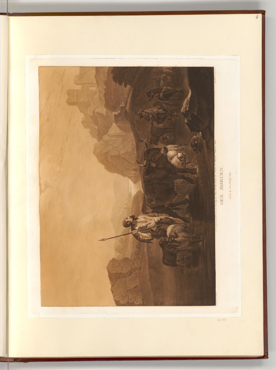 Druckgrafiken nach Werken von Johann Heinrich Roos, Der Morgen, Inv. Nr.: Deutsch nach Sektione…