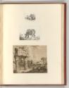 Druckgrafiken nach Werken von Johann Heinrich Roos, Nutztiere; Landschaft mit Ruine, Inv. Nr.: …