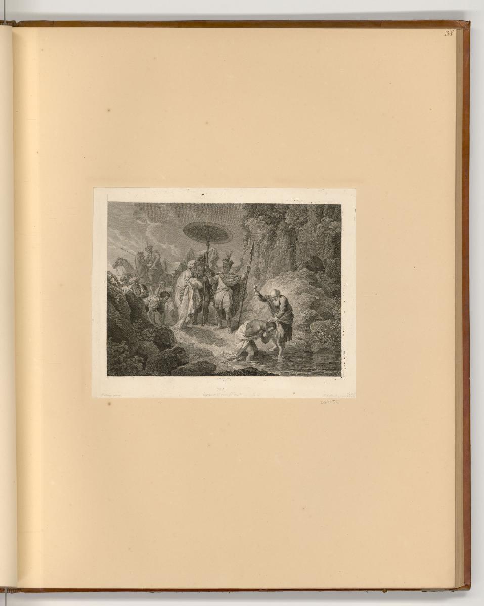 Druckgrafiken nach Werken von Christian Wilhelm Dietrich, Die Taufe des Kämmerers, Inv. Nr.: De…