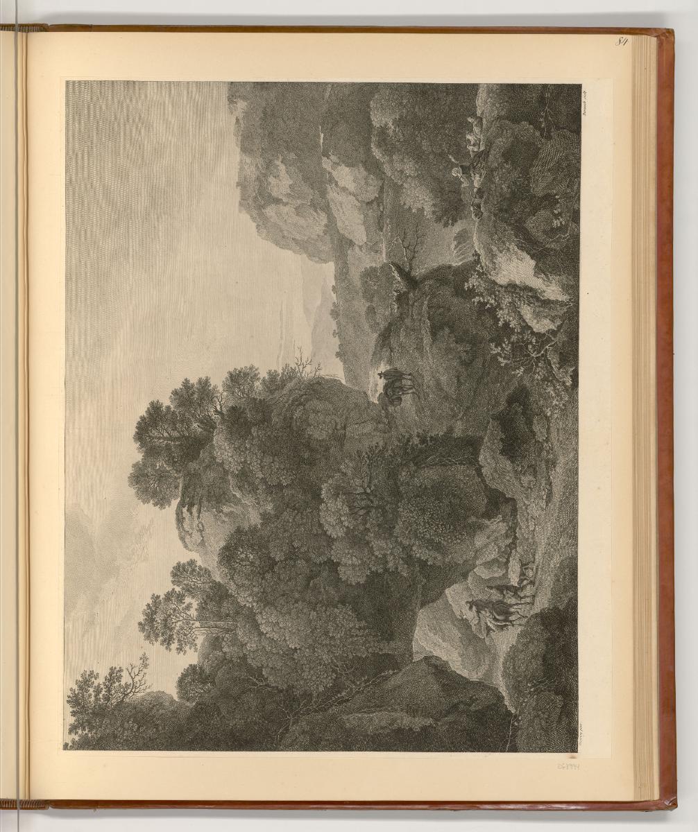 Druckgrafiken nach Werken von Christian Wilhelm Dietrich, La Montagne Percée, Inv. Nr.: Deutsch…