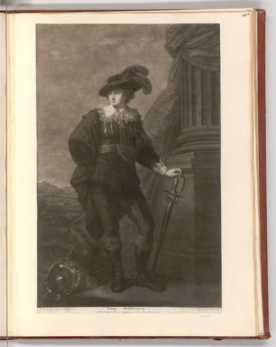 Druckgrafiken nach Werken von Angelika Kauffmann, Porträt Lord Sheffield, Inv. Nr.: Deutsch nac…