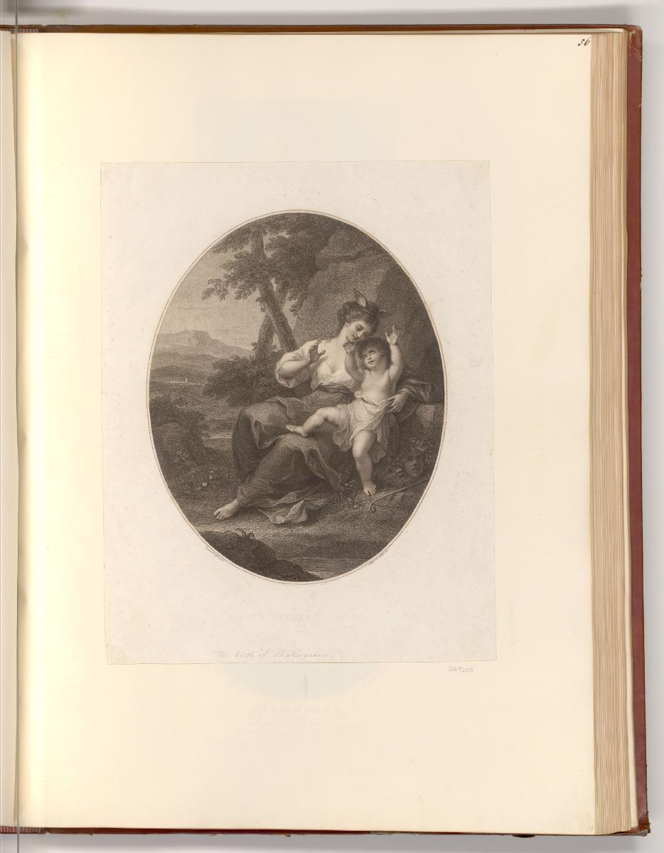 Druckgrafiken nach Werken von Angelika Kauffmann, Die Geburt von Shakespeare, Inv. Nr.: Deutsch…
