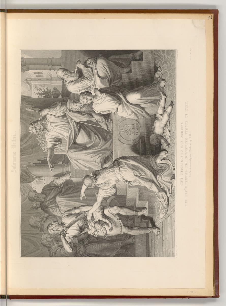 Druckgrafiken nach Werken von Joseph von Führich, Das Urteil Salomons, Inv. Nr.: Deutsch nach S…
