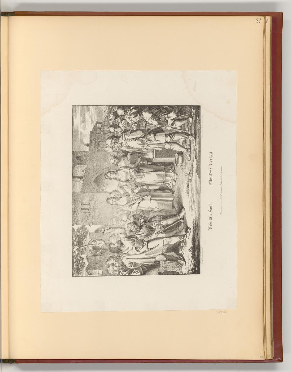Druckgrafiken nach Werken von Joseph von Führich, Tibulls Urteil (Buchillustration), Inv. Nr.: …